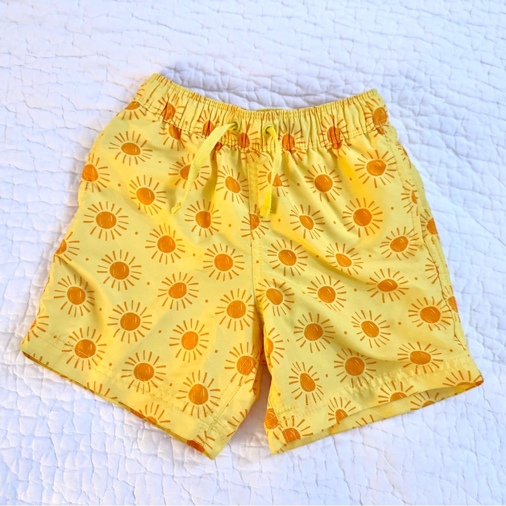 Hanna Andersson Swim Shorts Yellow Sz 4T